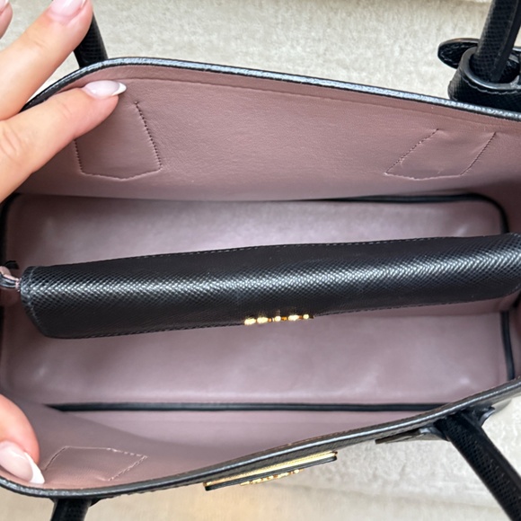 Prada Saffiano Cuir Medium Double Bag Black - Picture 9 of 11